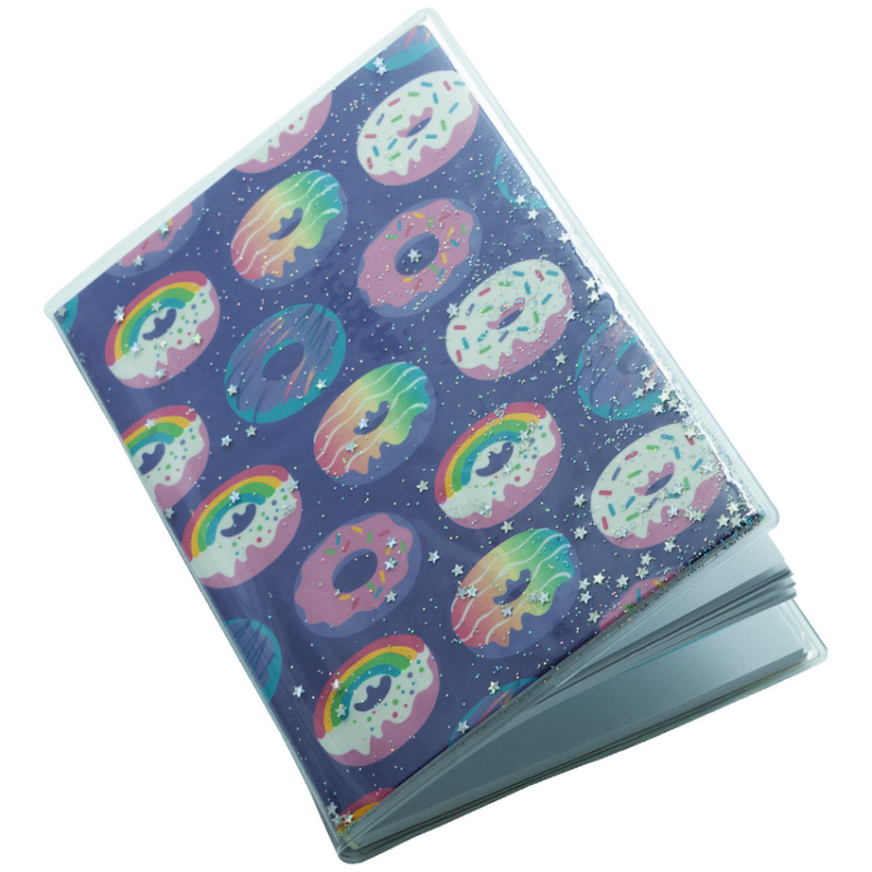 Quest A6 Glitter Notebook Donut Purple
