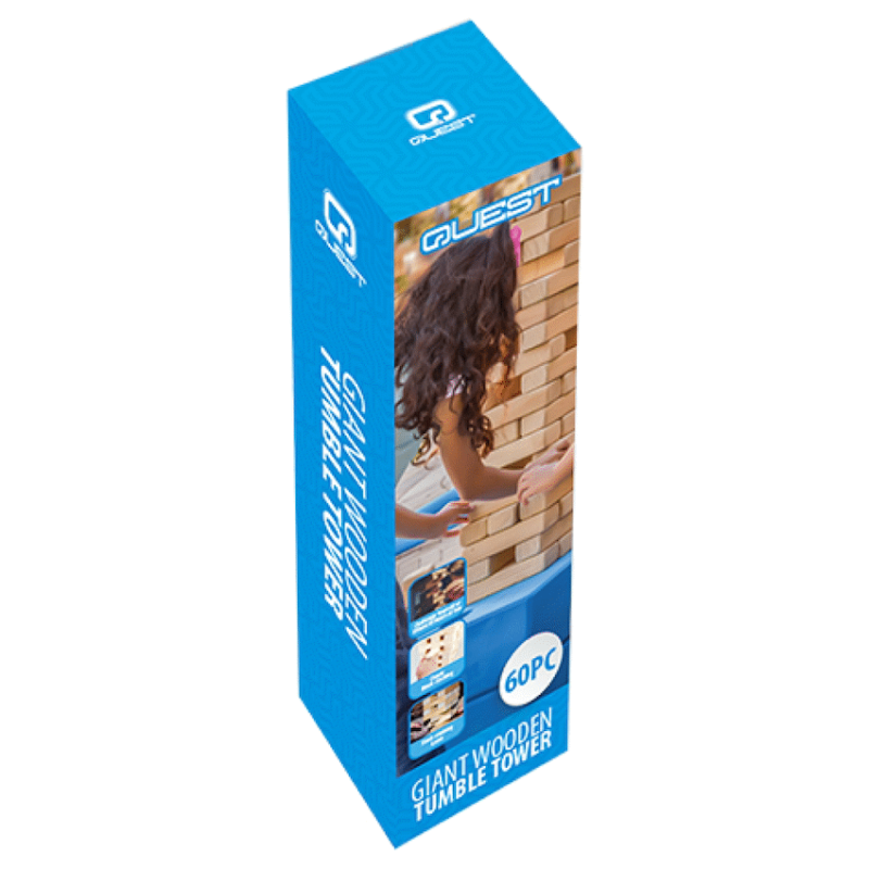 Quest Giant Wooden Tumble Tower (60 Pc) – Natural