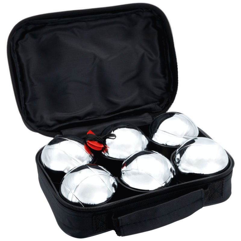 Quest 6pc Metal Boules Set – Silver