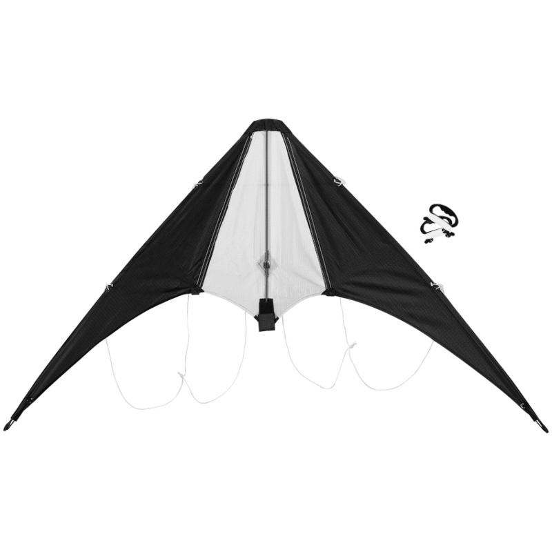 Quest Stitching Delta Stunt Kite 110cm – Black