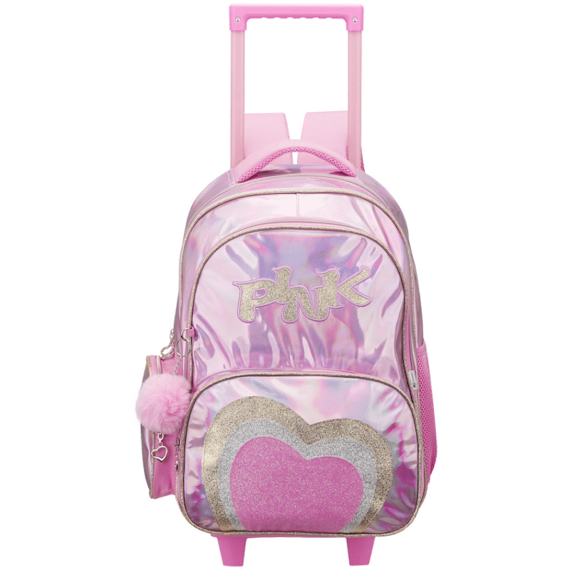 Quest Mirror-Glitz Trolley Backpack – Pink