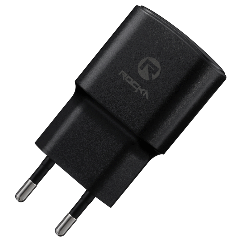 Rocka Recharge-M series 2A Wall Charger with Micro USB cable – black