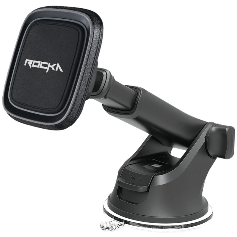 Rocka Journey Series Magnetic Car Phone Holder with Extension Arm – Black