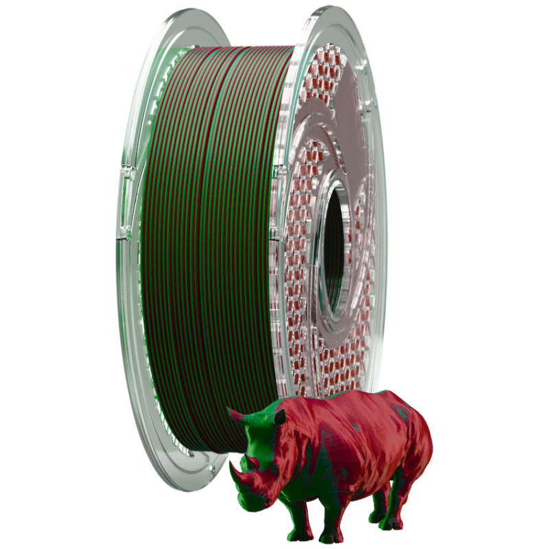 SA Filament Dual Silk PLA Filament 750g – Crimson Emerald