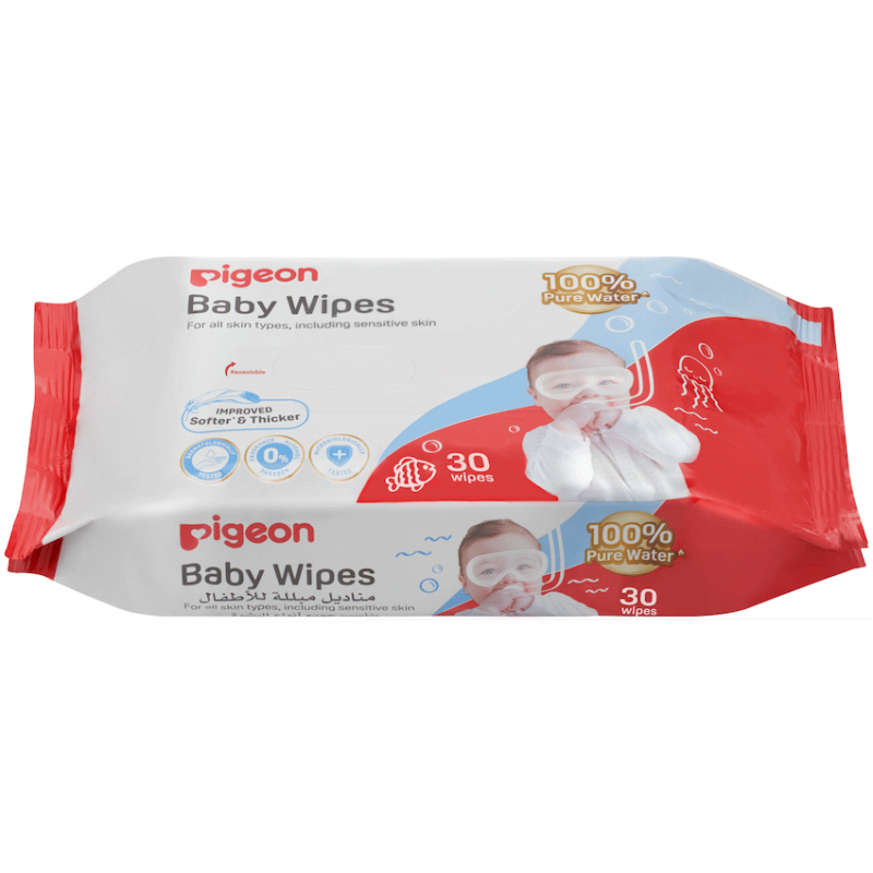 Pigeon – 100% Water Baby Wipes (30’s)