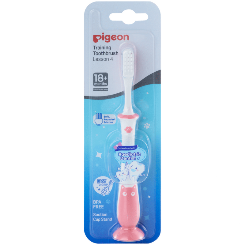 Pigeon Training Toothbrush Lesson 4 – Pink