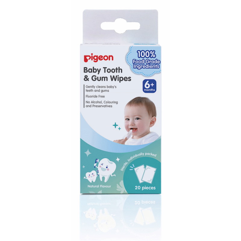 Pigeon Baby Tooth & Gum Wipes – Natural (20 Pcs)