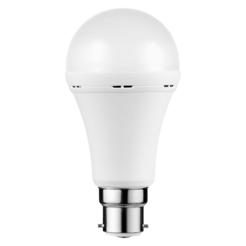 Switched 9w A60 Rechargeable LED Light Bulb – B22 – Cool White