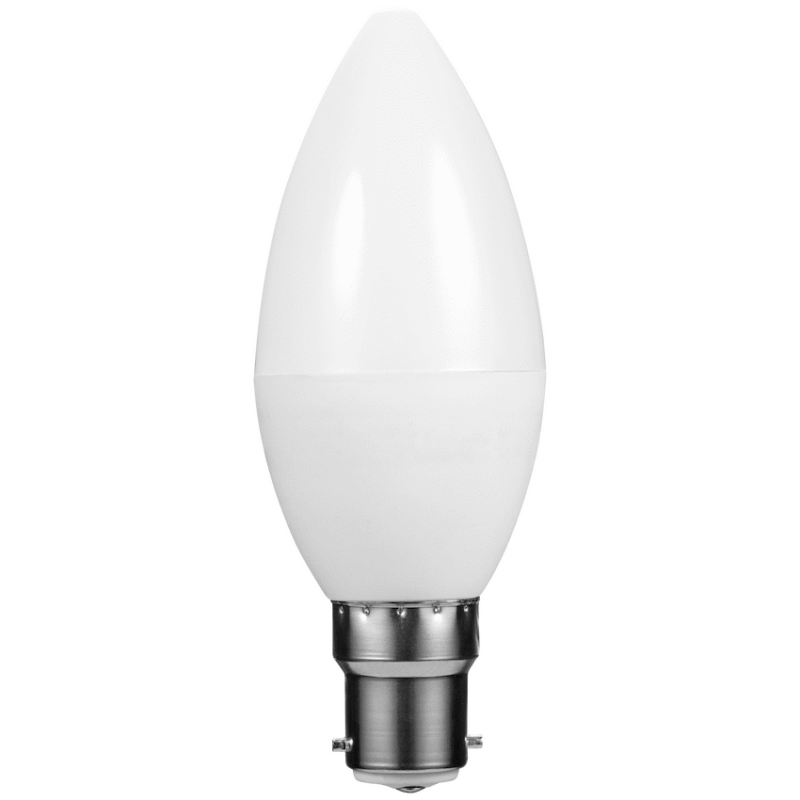 SWITCHED 5W Candle LED Light Bulb B22 – Warm White