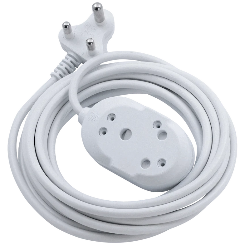 SWITCHED LIGHT DUTY Back To Back(BTB) EXTENSION LEADS 20M – WT