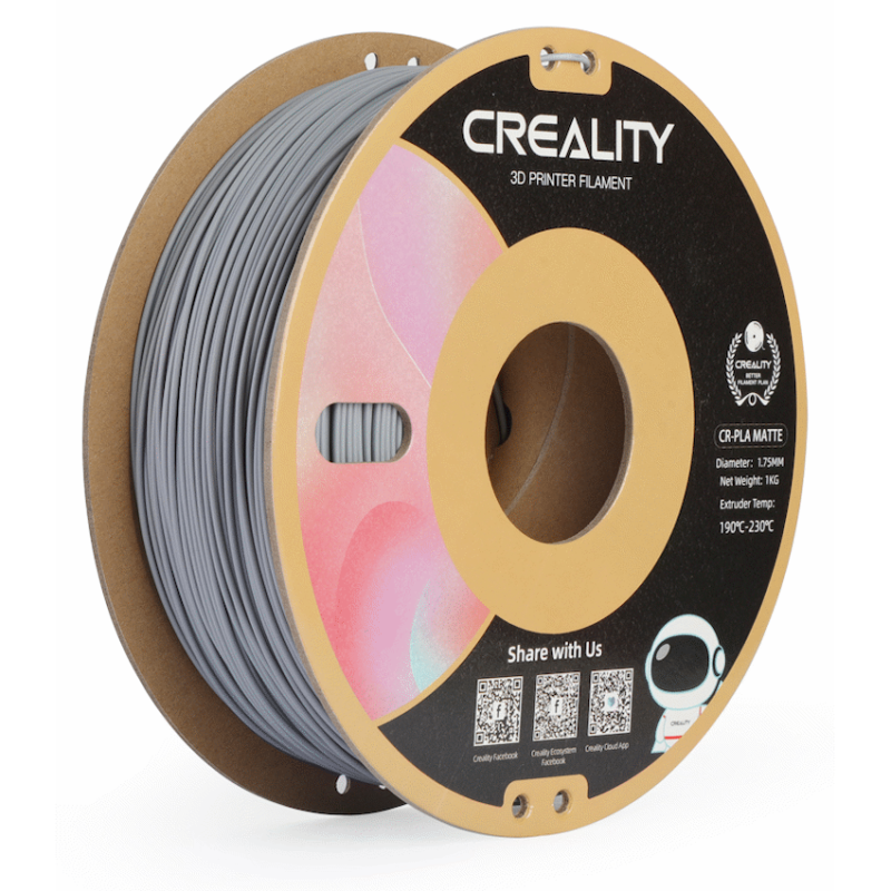 Creality CR-PLA Filament – Matte Grey 1kg