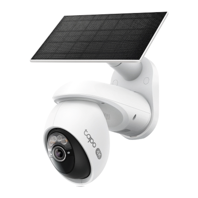 Solar-Powered Pan/Tilt Security Camera Kit