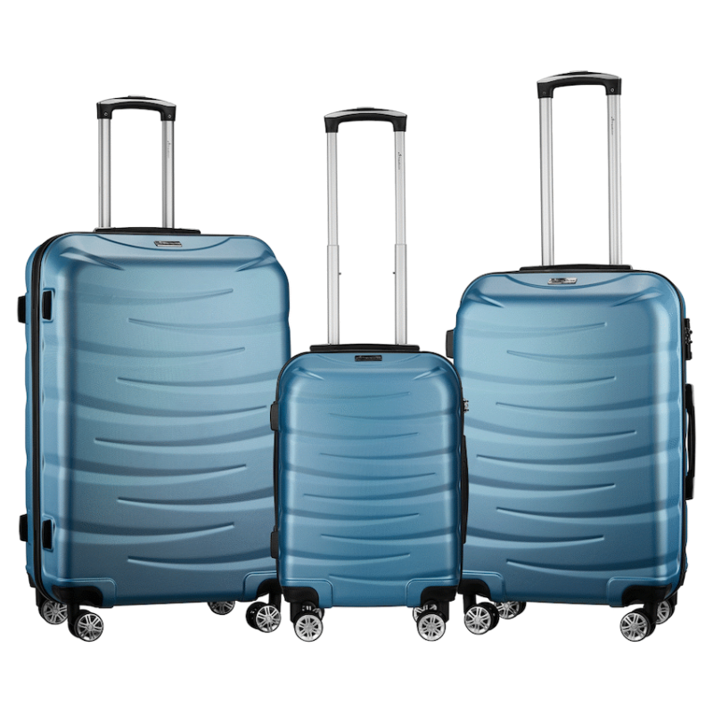 Travelwize Arrow ABS 3Pc Luggage Set – Seafoam.