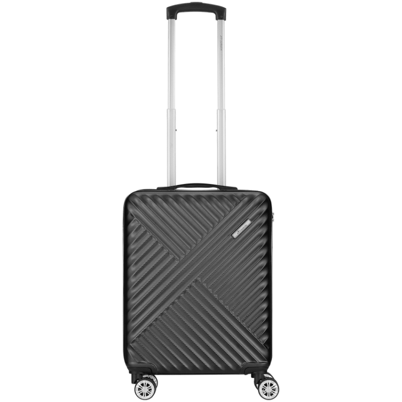 Travelwize Astra ABS 55cm 4-Wheel Spinner Luggage – Black