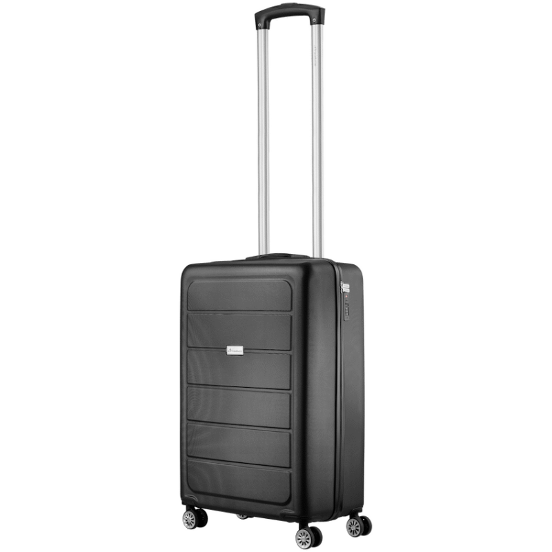 Travelwize Maple ABS 55cm 4-Wheel Spinner Luggage – Black
