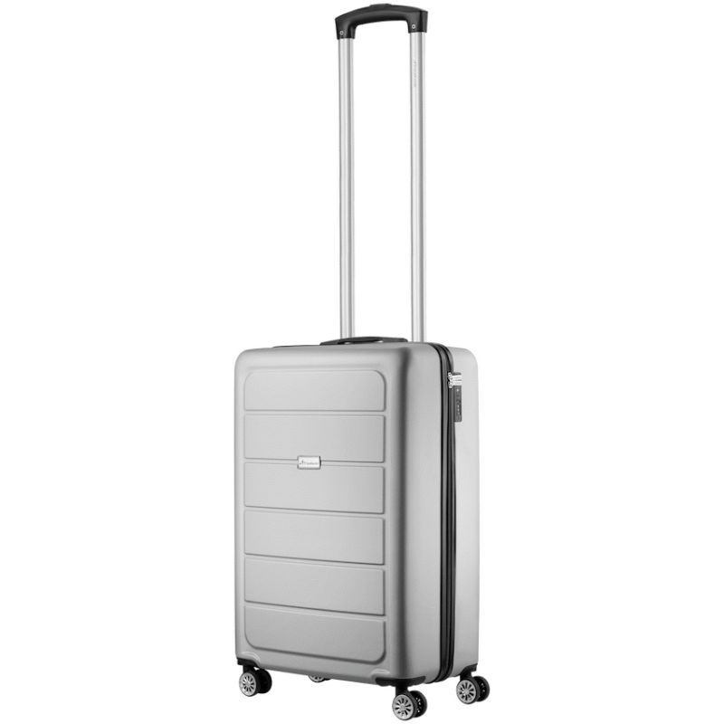 Travelwize Maple ABS 55cm 4-Wheels Spinner Luggage – Silver