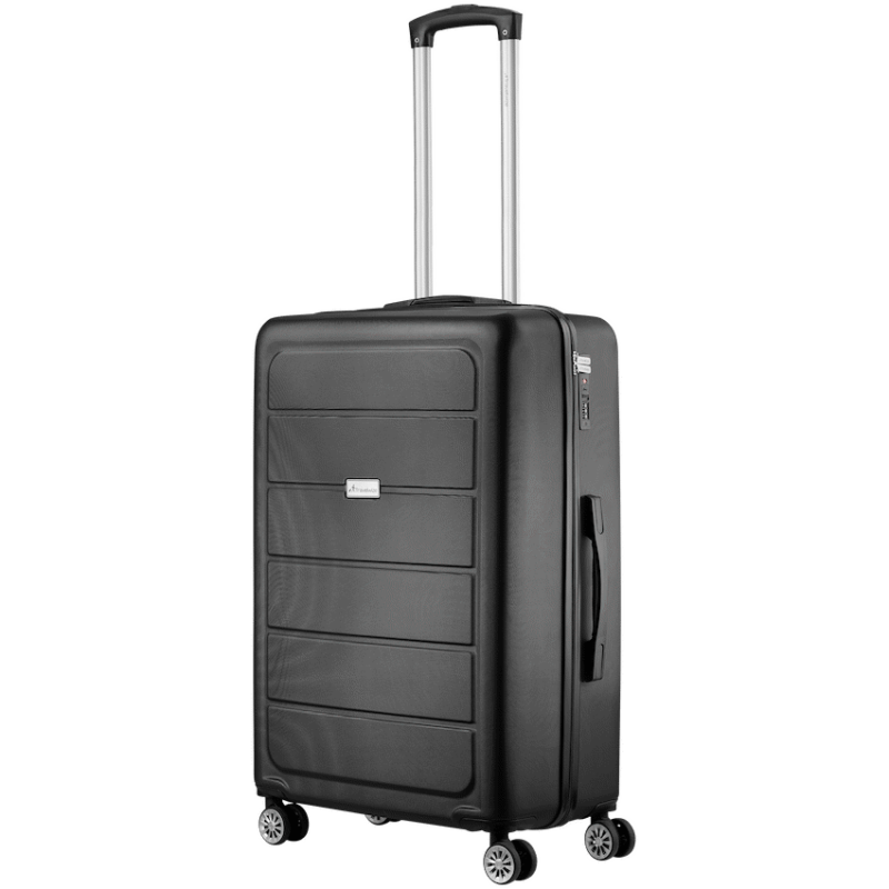 Travelwize Maple ABS 65cm 4-Wheel Spinner Luggage – Black