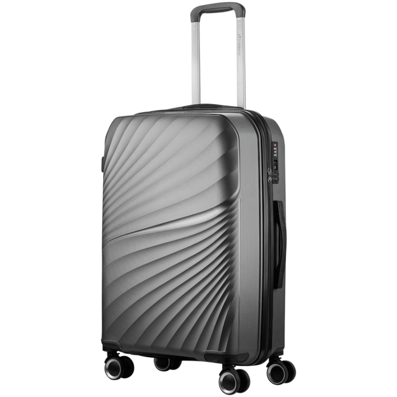 Travelwize Quartz PP 66cm 4-Wheel Spinner Luggage – Silver