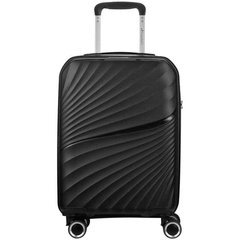 Travelwize Quartz PP 76cm 4-Wheel Spinner Luggage – Black
