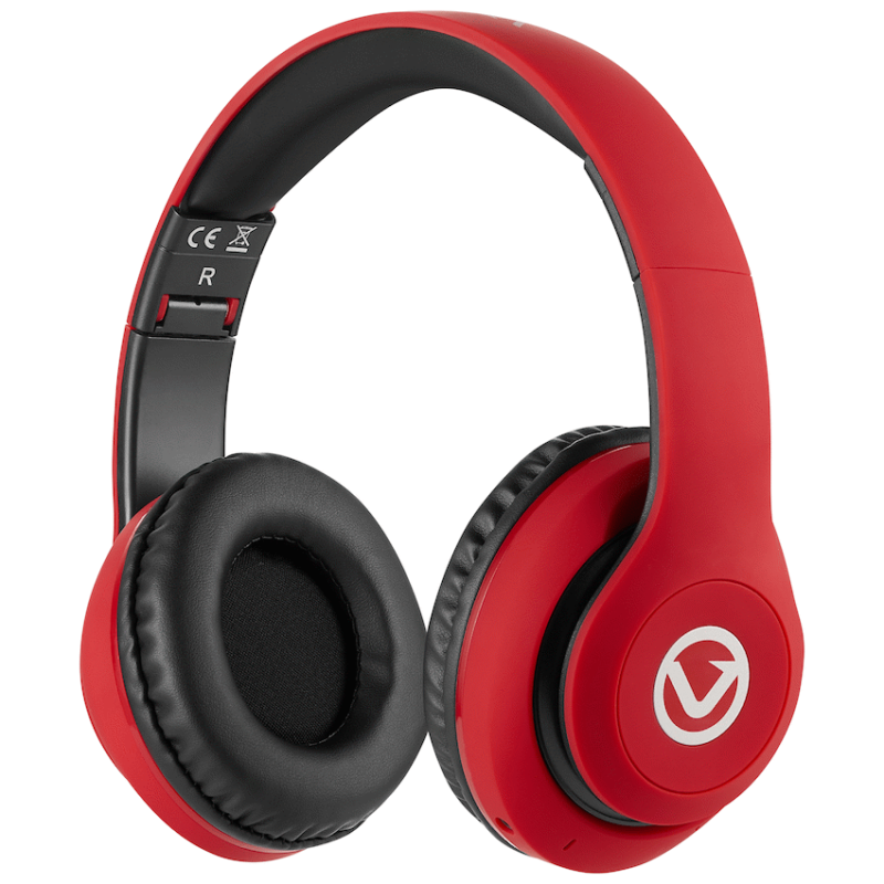 Volkano Impulse Series Bluetooth Headphones – Red