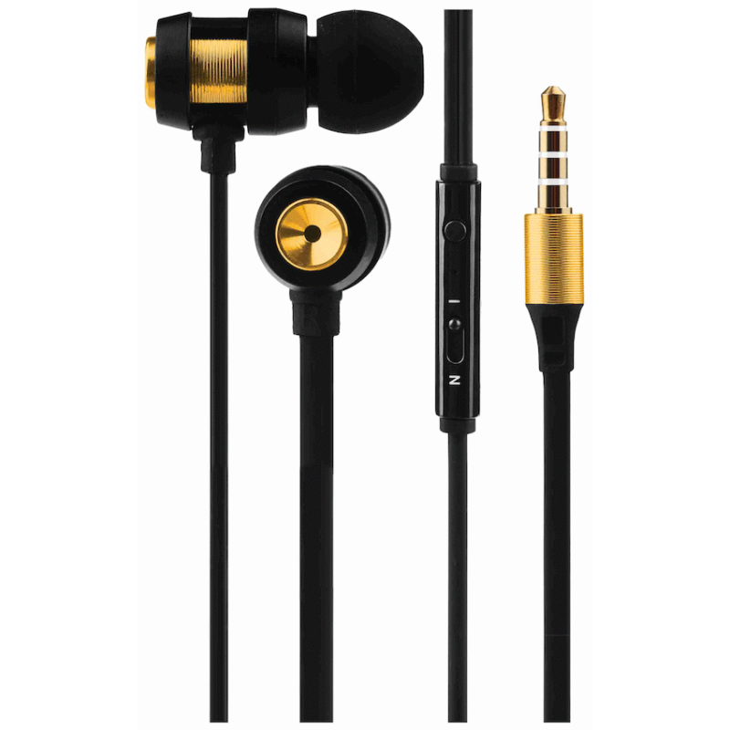 Volkano Alloy Series Metal Earphone – Gold
