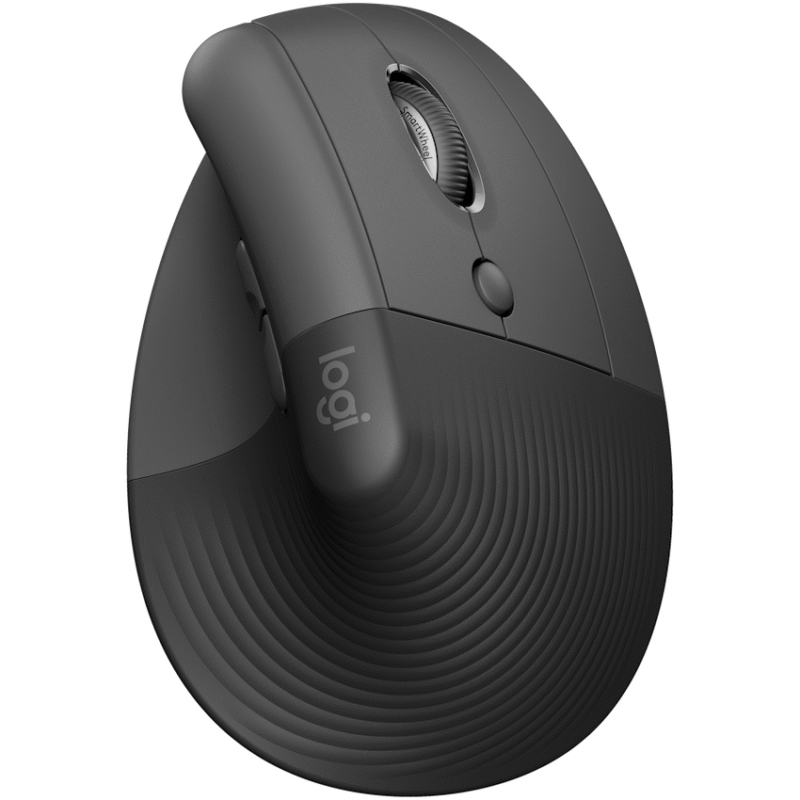 Logitech(R) Lift Vertical Ergonomic Mouse – Graphite / BLACK