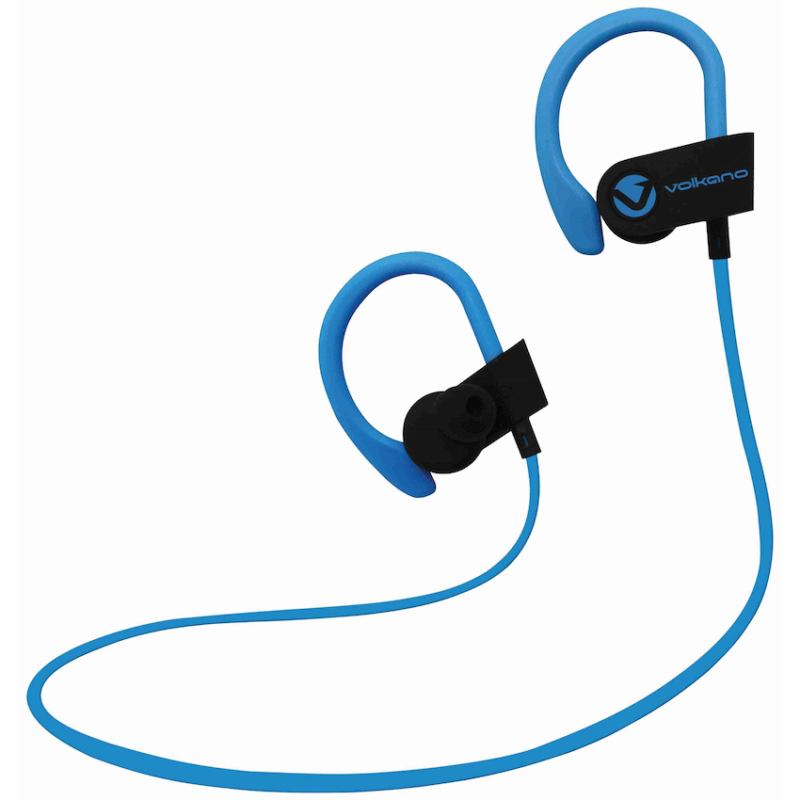 Volkano Race Series Bluetooth Sport Earhook Earphones – Black/Blue