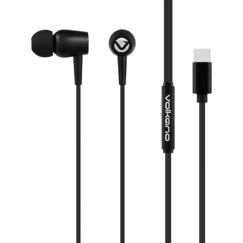 Volkano Prism Series Type-C Earphone – Black