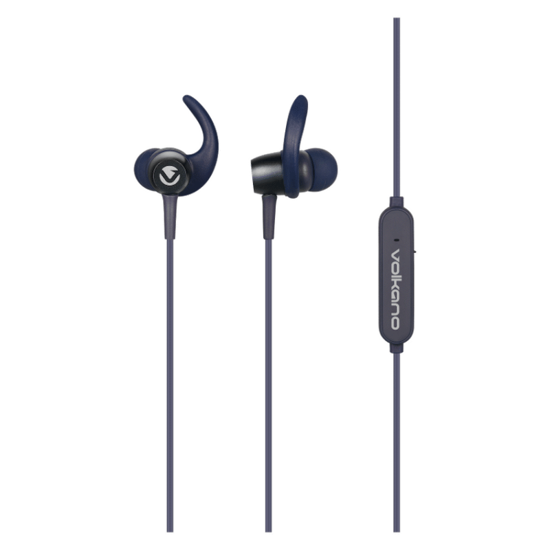Volkano Epoch 2.0 Series Bluetooth Earphones with Carry Case Blue