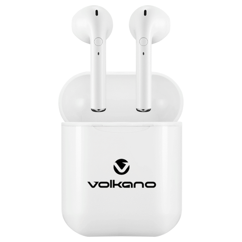 Volkano Buds Series TWS Without Silicone – White