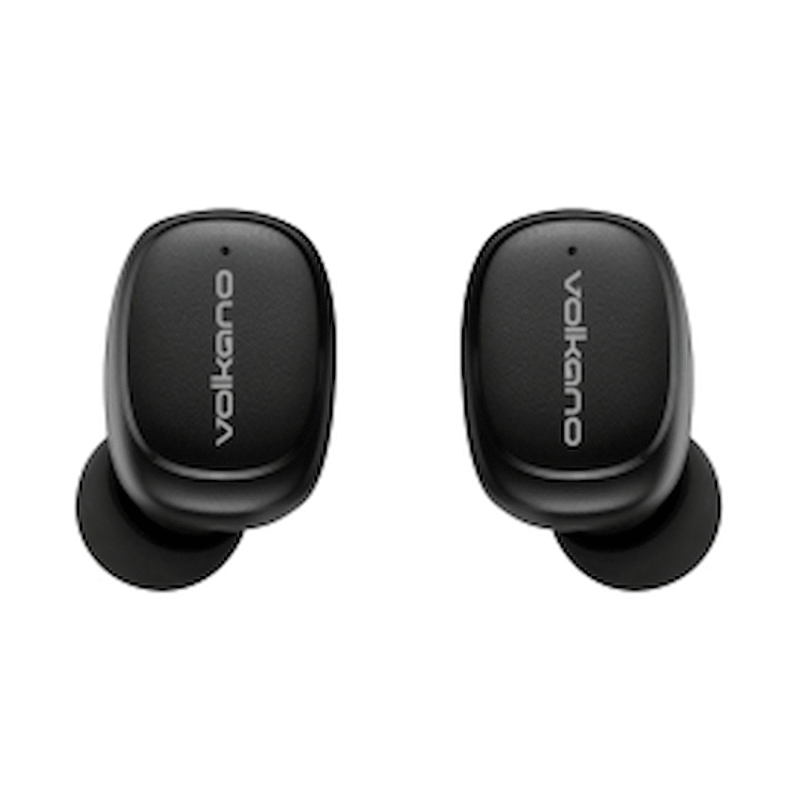 Volkano Aquarius Series True Wireless Earphones + Charging Case – Black