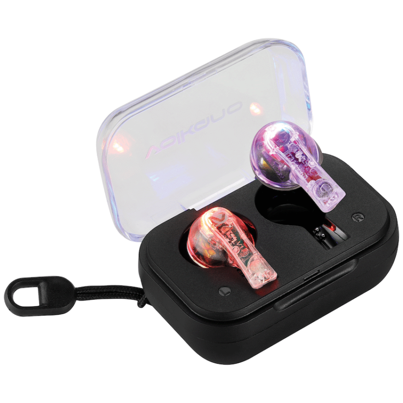 Volkano Equinox Series True Wireless Earphones – Clear