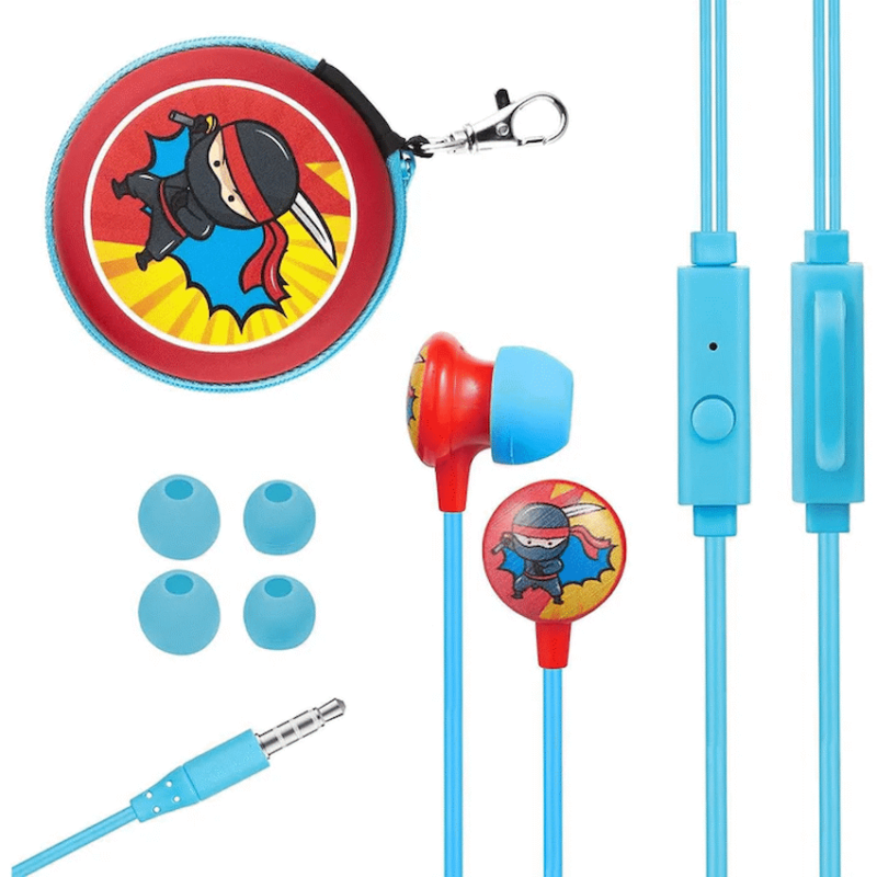 Volkano Kiddies Series Earphones with Keychain – Ninja