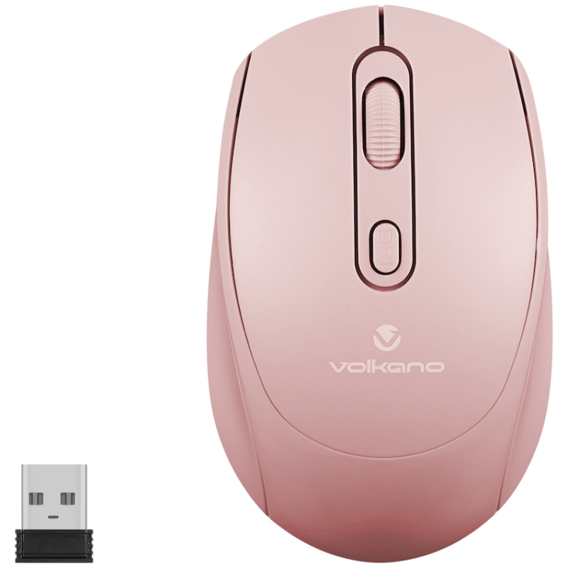 Volkano Willow Series 4D Wireless Mouse – Pink