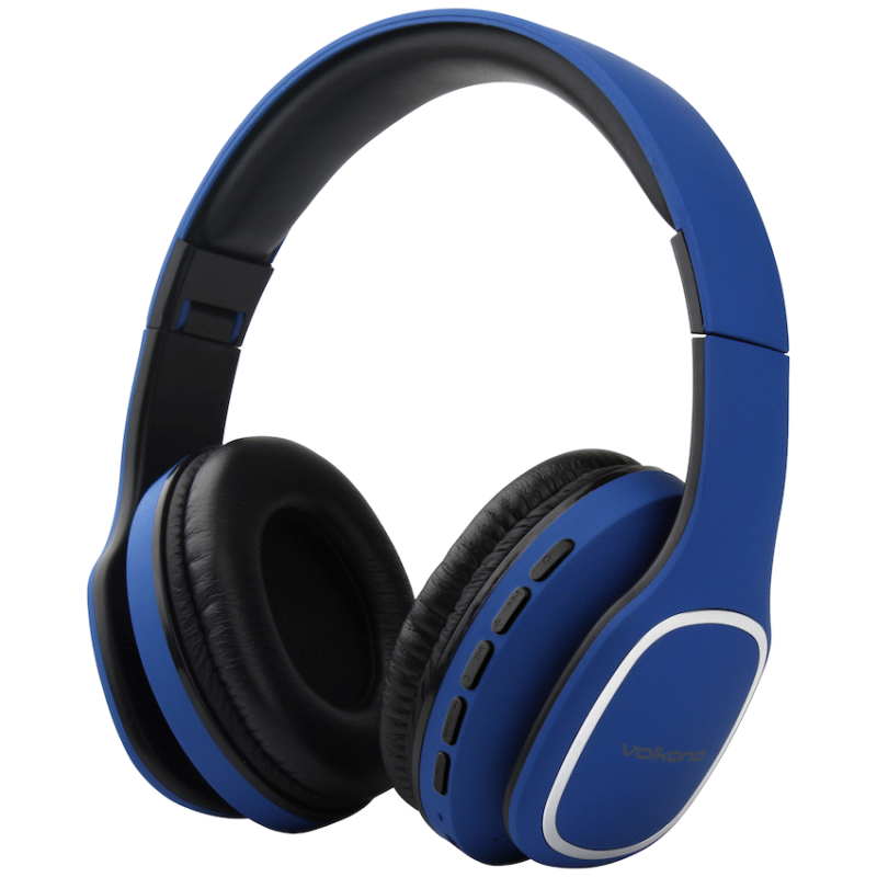 Volkano Phonic Series Bluetooth Full Size Headphones – Blue