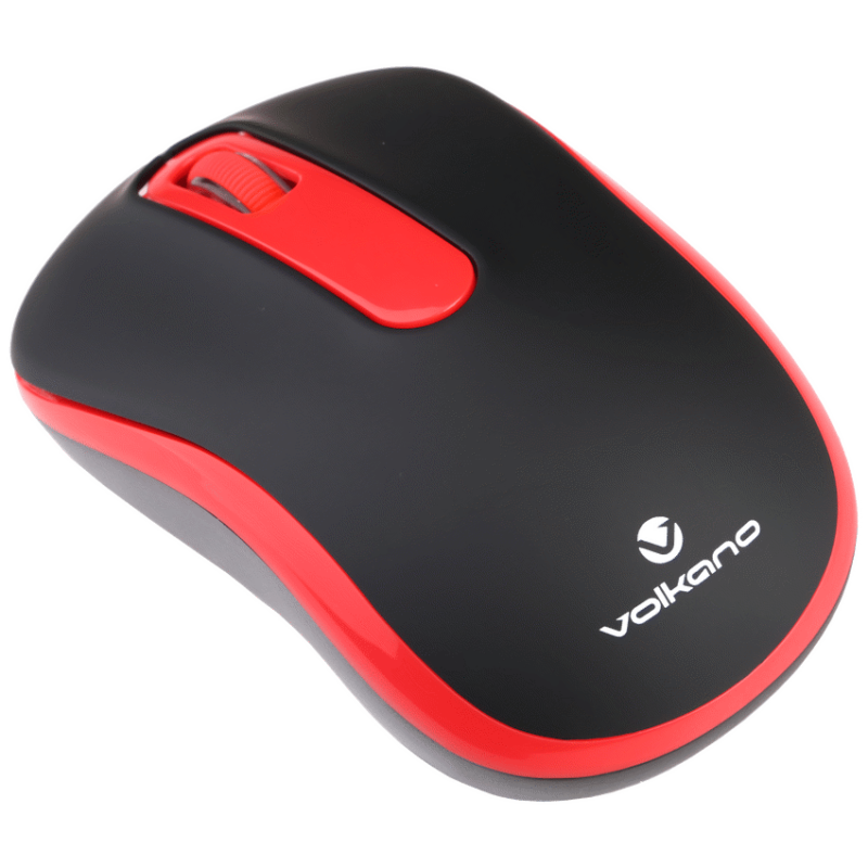 Volkano Vector Vivid Series Wireless Mouse – Red
