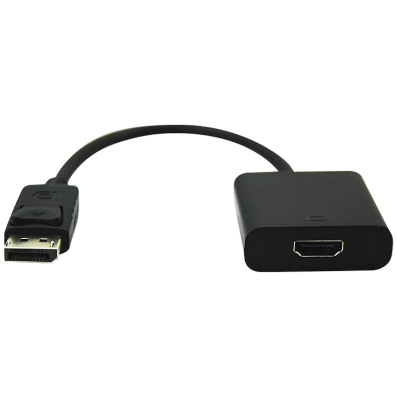 Volkano Port Series DisplayPort to 4K HDMI Converter 10cm – Black
