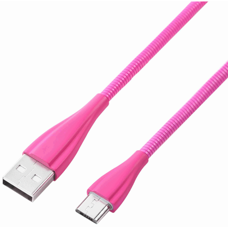 Volkano Fashion Series Micro USB Cable 1.8m – Lumo – Pink