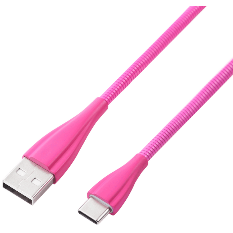 Volkano Fashion Series Type-C Cable 1.8m – Lumo – Pink