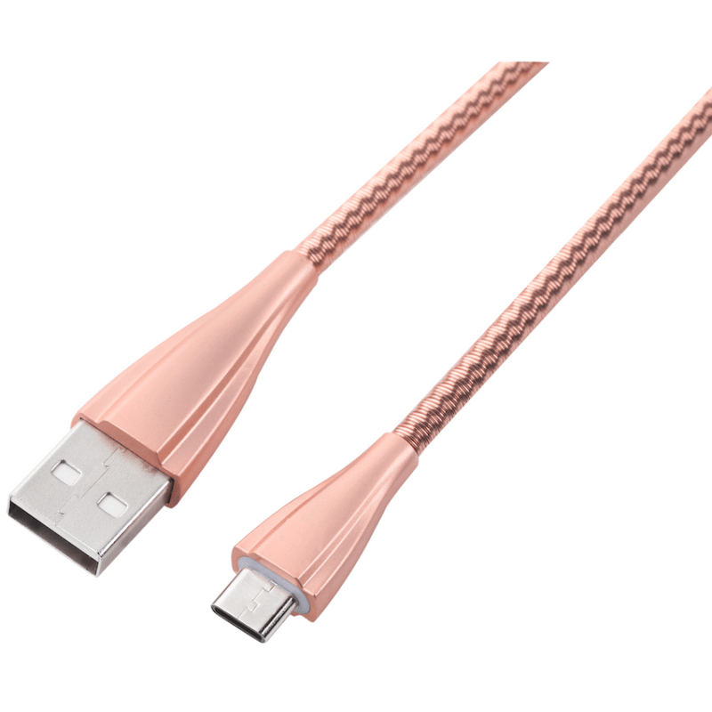 Volkano Fashion Series Type-C Cable 1.8m – Rose Gold
