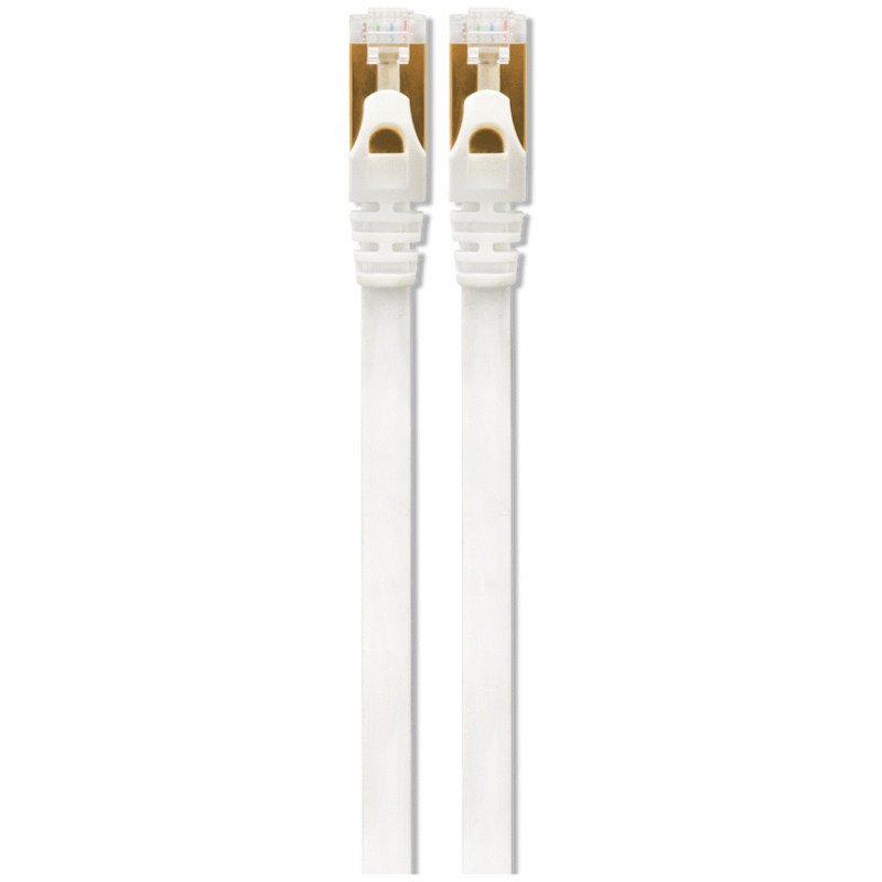 VolkanoX Giga series Cat 7 Ethernet cable 1meter – white, gold tips