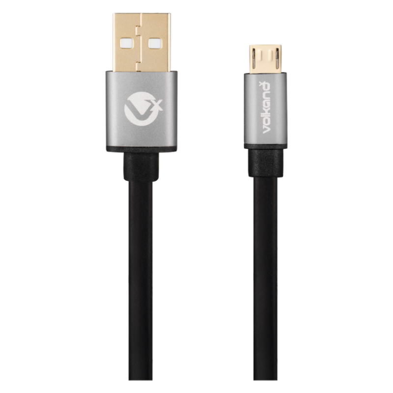 VolkanoX Couple Series Micro USB Premium Twin Pack 1m Charge/Data Cable – Black