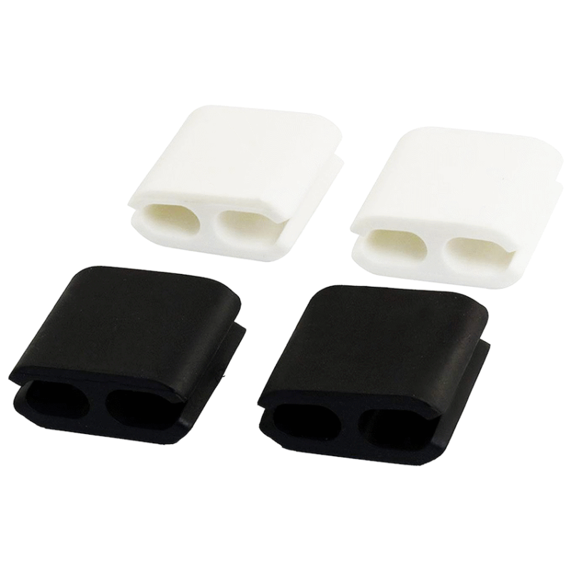Volkano Bind Series – 4 Piece: Power Cable Clips – Black & White