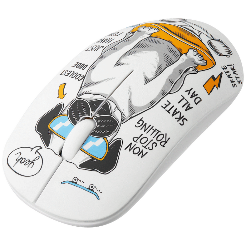 Volkano Tag Series 2.4G Wireless Optical Mouse with Nano USB and Type-C Receiver – Pug