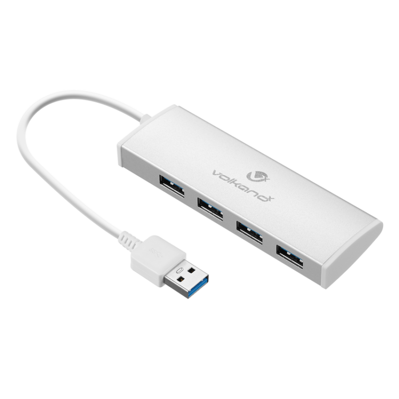 VolkanoX Media Series 4-Port USB Hub with Power Cable