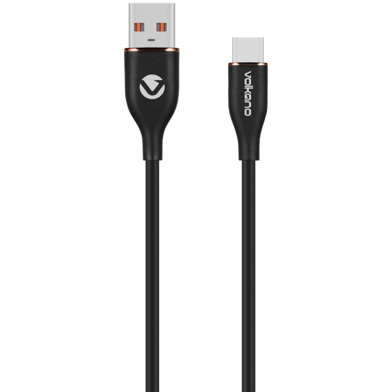 Volkano Flexi Series USB to Type-C 2.5m 30w – Black