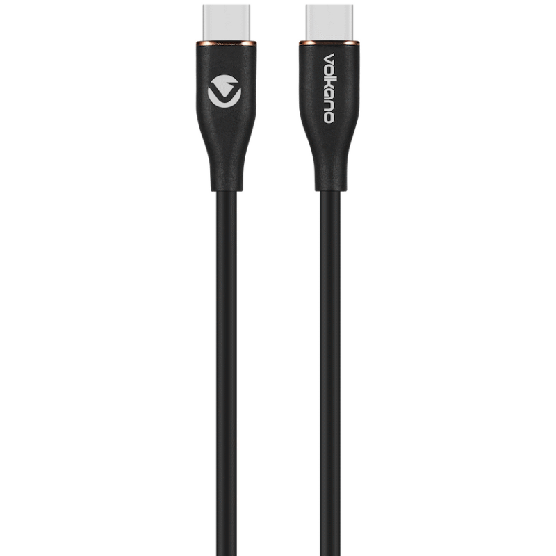 Volkano Flexi Series Type-C to Type-C 1.5m 60w – Black