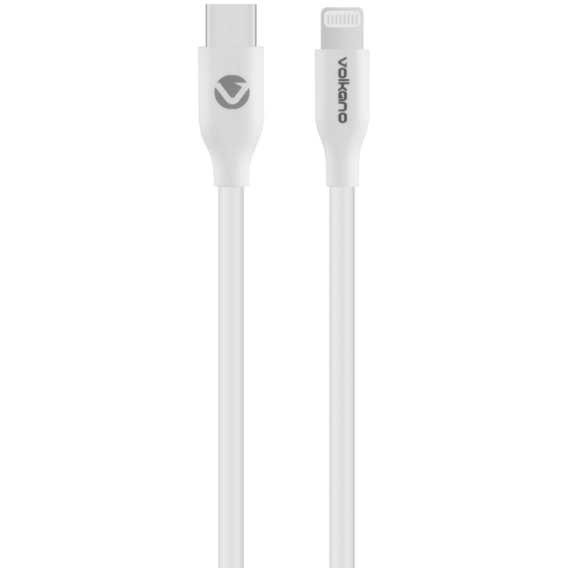Volkano Flexi Series Type-C to MFI Lightning 1.5m 27w – White