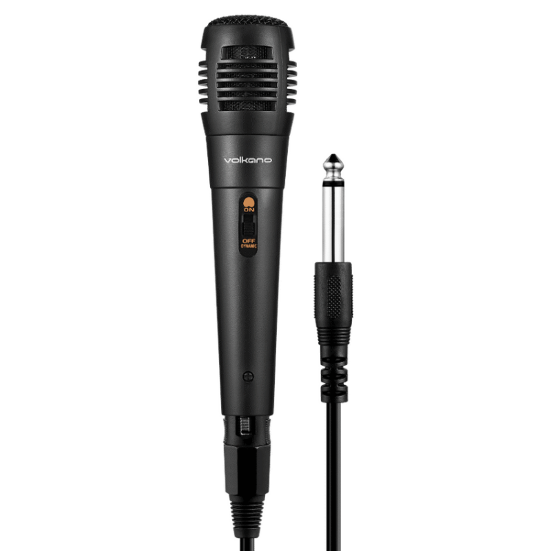 Volkano Vocal Series ABS Wired Microphone – Black