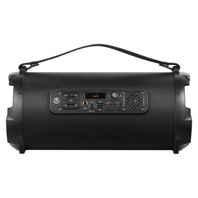 Volkano Apogee Series Bluetooth Speaker with RGB Lighting and Karaoke/Mic Input